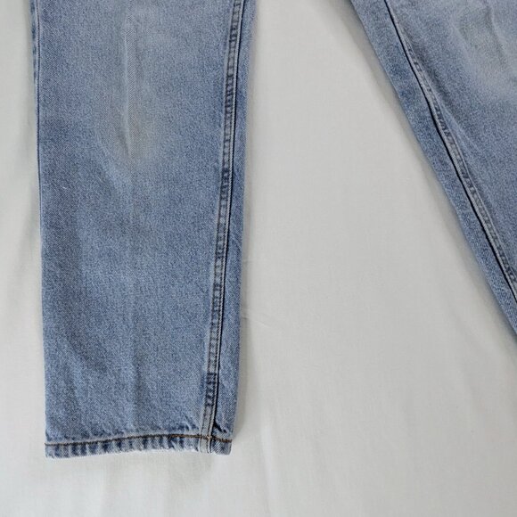 VTG Eddie Bauer Light Wash Denim Loose Fit High Rise Jeans - Picture 9 of 10